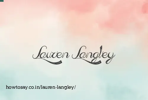 Lauren Langley
