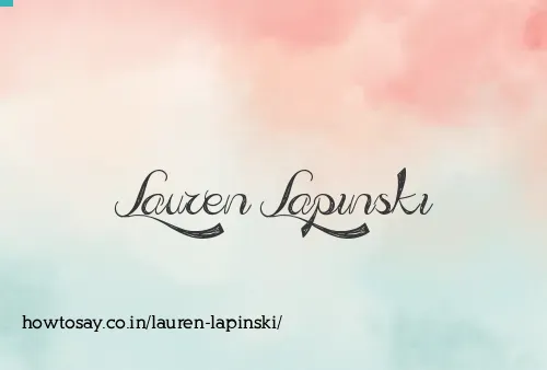 Lauren Lapinski