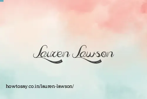 Lauren Lawson