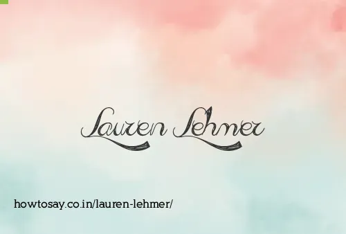 Lauren Lehmer