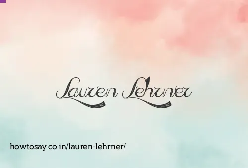 Lauren Lehrner