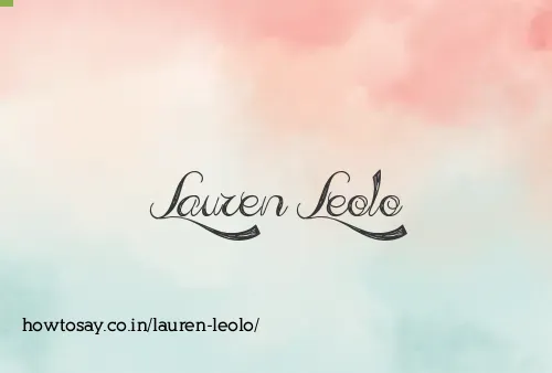 Lauren Leolo