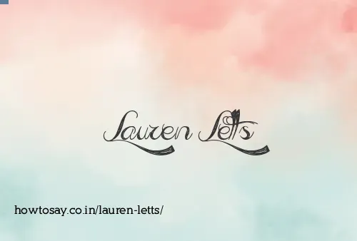 Lauren Letts