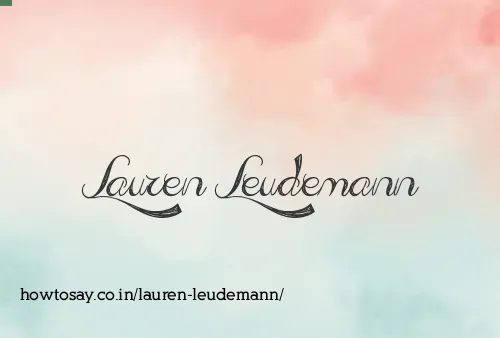 Lauren Leudemann