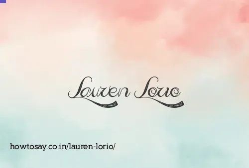 Lauren Lorio