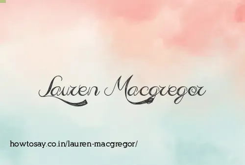 Lauren Macgregor
