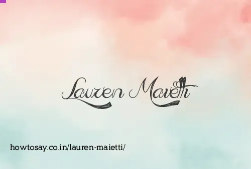Lauren Maietti