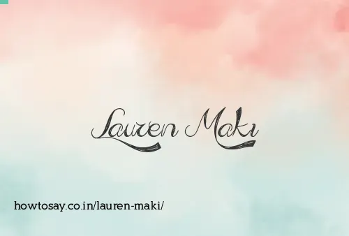 Lauren Maki