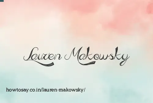 Lauren Makowsky