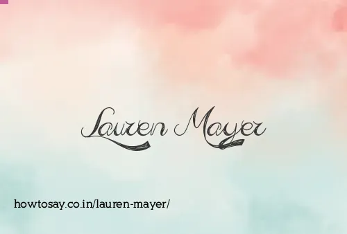 Lauren Mayer