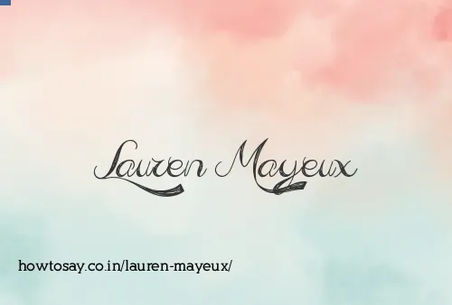 Lauren Mayeux