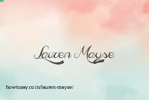 Lauren Mayse