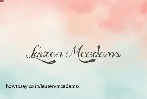 Lauren Mcadams