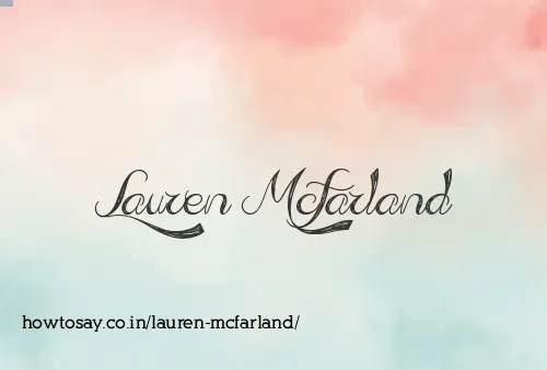Lauren Mcfarland