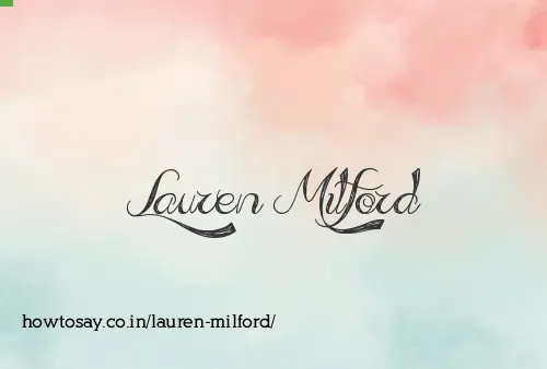 Lauren Milford