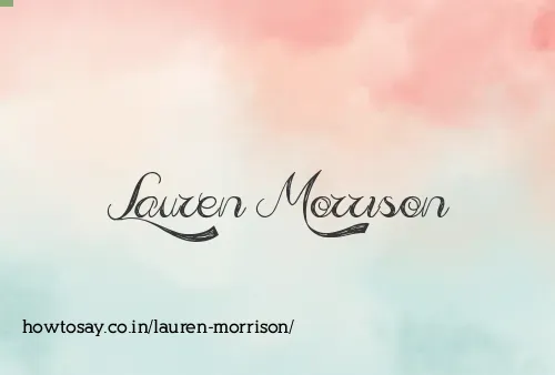 Lauren Morrison