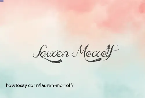 Lauren Morrolf