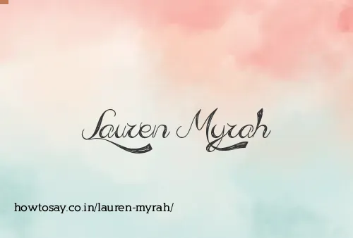 Lauren Myrah