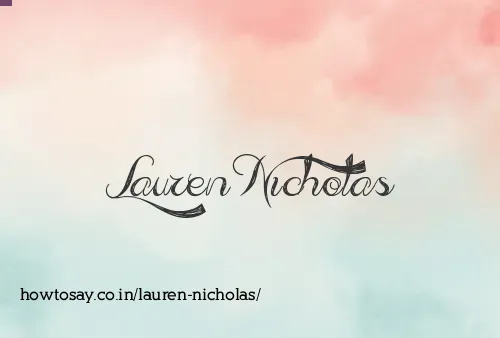 Lauren Nicholas