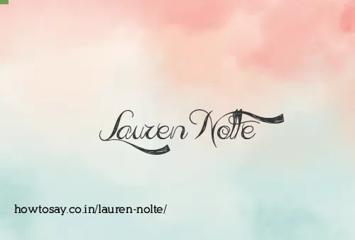 Lauren Nolte