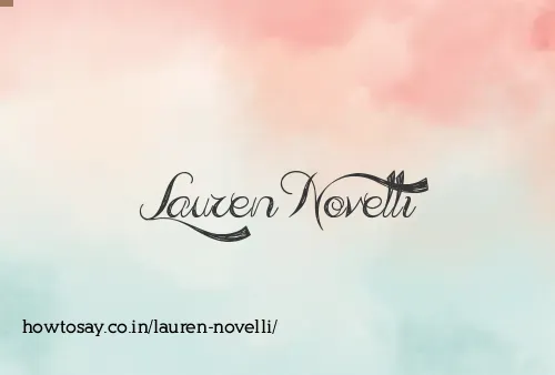 Lauren Novelli