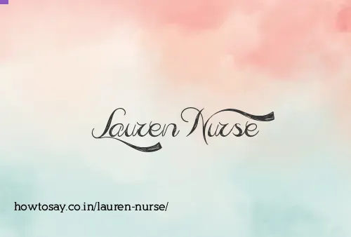 Lauren Nurse