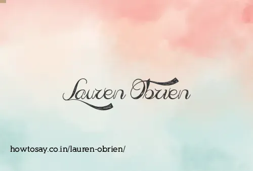 Lauren Obrien