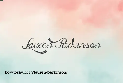 Lauren Parkinson