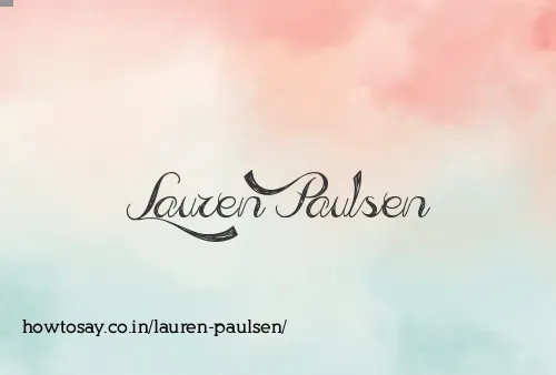 Lauren Paulsen