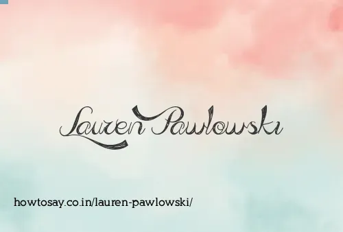 Lauren Pawlowski