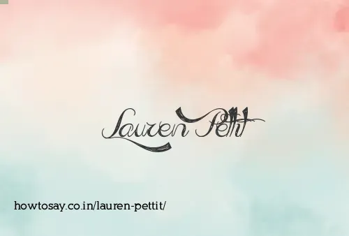 Lauren Pettit