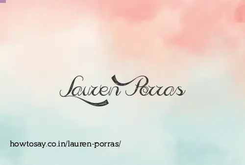 Lauren Porras