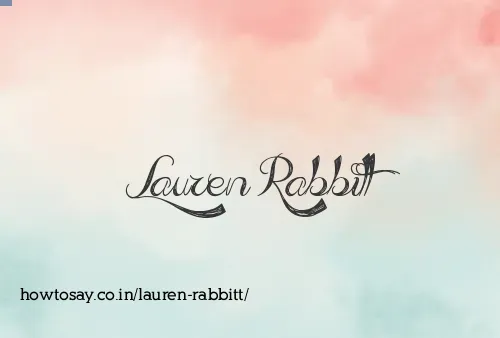 Lauren Rabbitt
