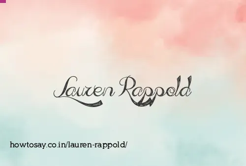 Lauren Rappold