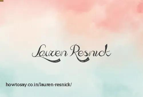 Lauren Resnick
