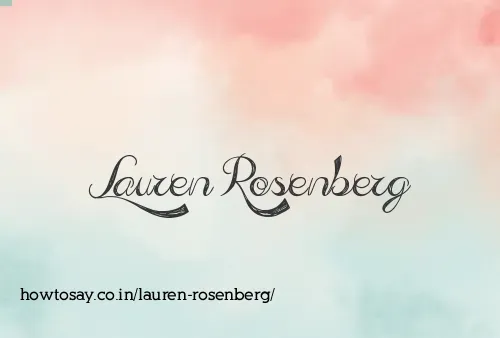 Lauren Rosenberg