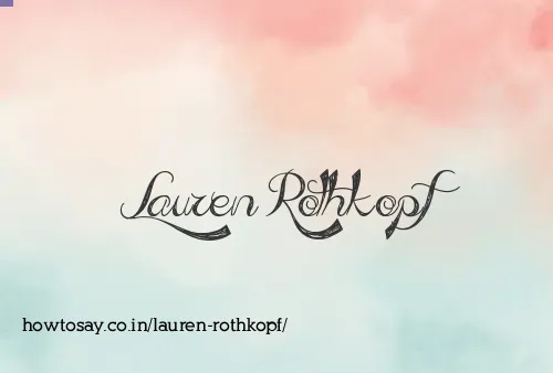 Lauren Rothkopf