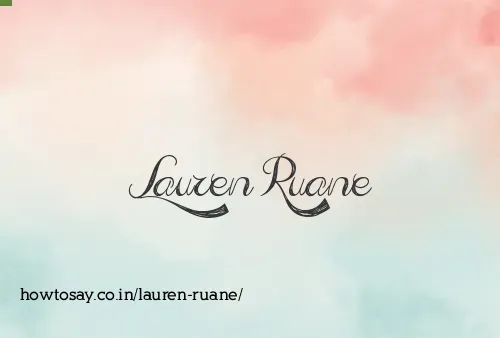 Lauren Ruane