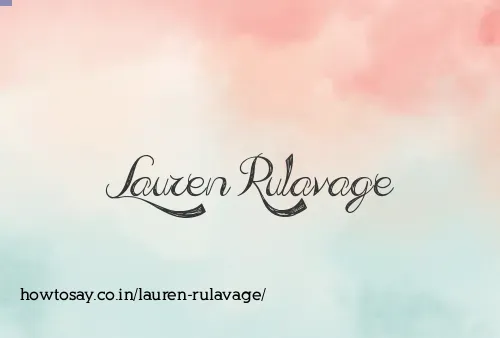 Lauren Rulavage
