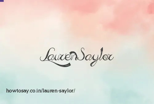 Lauren Saylor
