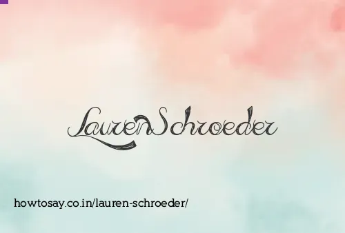 Lauren Schroeder
