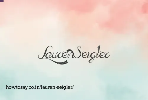 Lauren Seigler