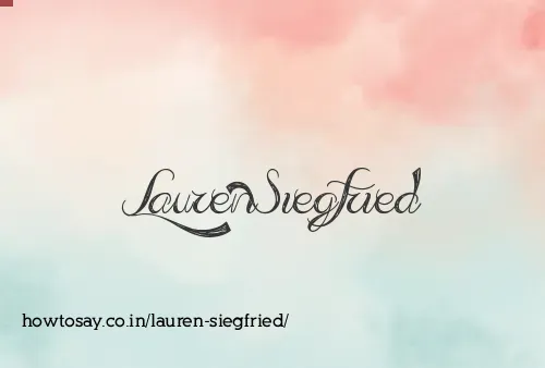 Lauren Siegfried