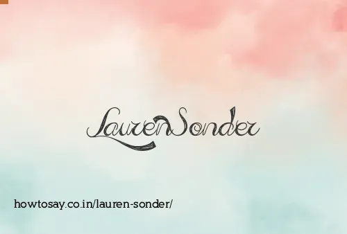 Lauren Sonder