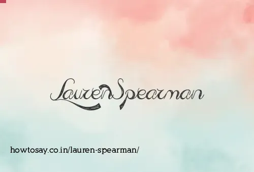 Lauren Spearman