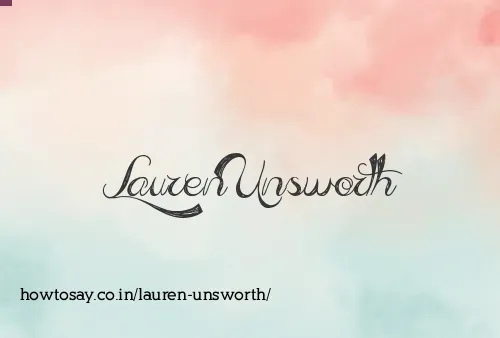 Lauren Unsworth