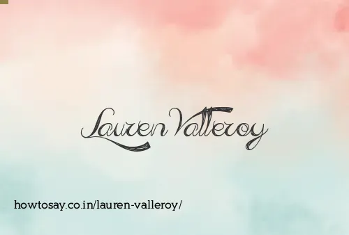 Lauren Valleroy