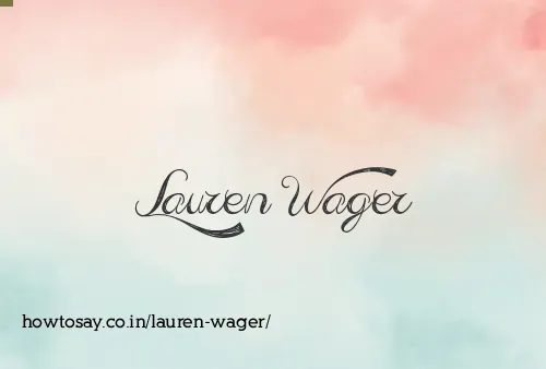 Lauren Wager