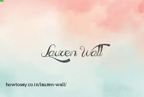 Lauren Wall