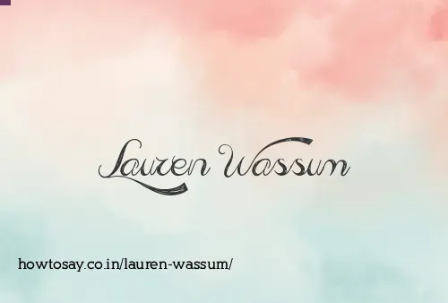 Lauren Wassum